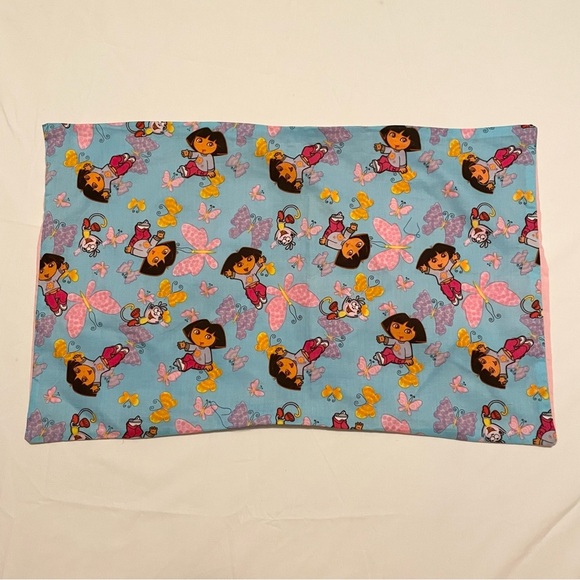 Dora the Explorer Boots Pillowcase Homemade 21” x 13” Pillow Case - Picture 1 of 16